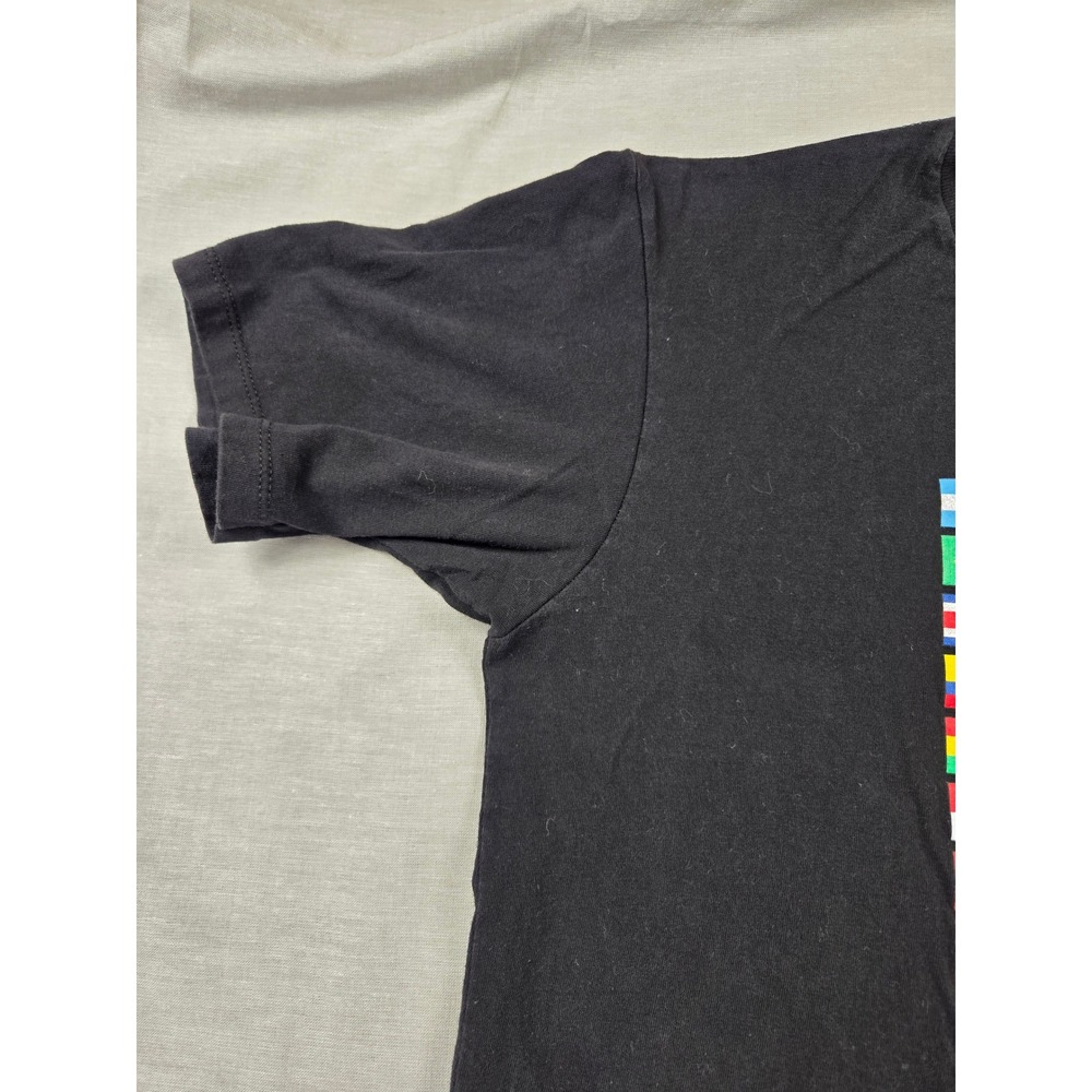 AFS Intercultural Programs World Flags Graphic T-Shirt Black Mens Medium JB - Picture 8 of 11